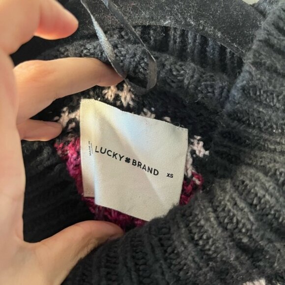Lucky Brand Women's Fair Isle Turtleneck Sweater - Picture 7 of 8
